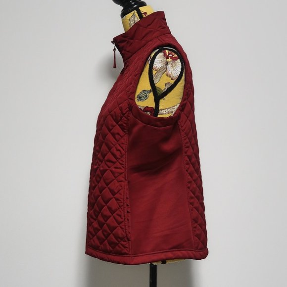 Van Heusen Quilted Zip Up Vest Medium - Picture 4 of 9